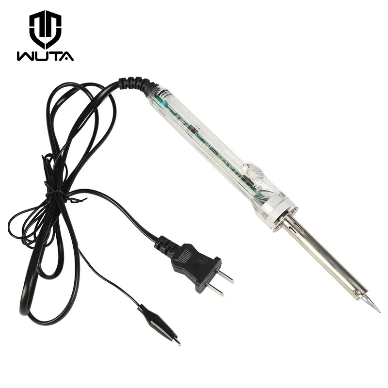 220V 60W US Plug Electrical Soldering Iron Adjustable Temperature for Leather Craft Handheld Hot Stamping Embossed LOGO & Brand