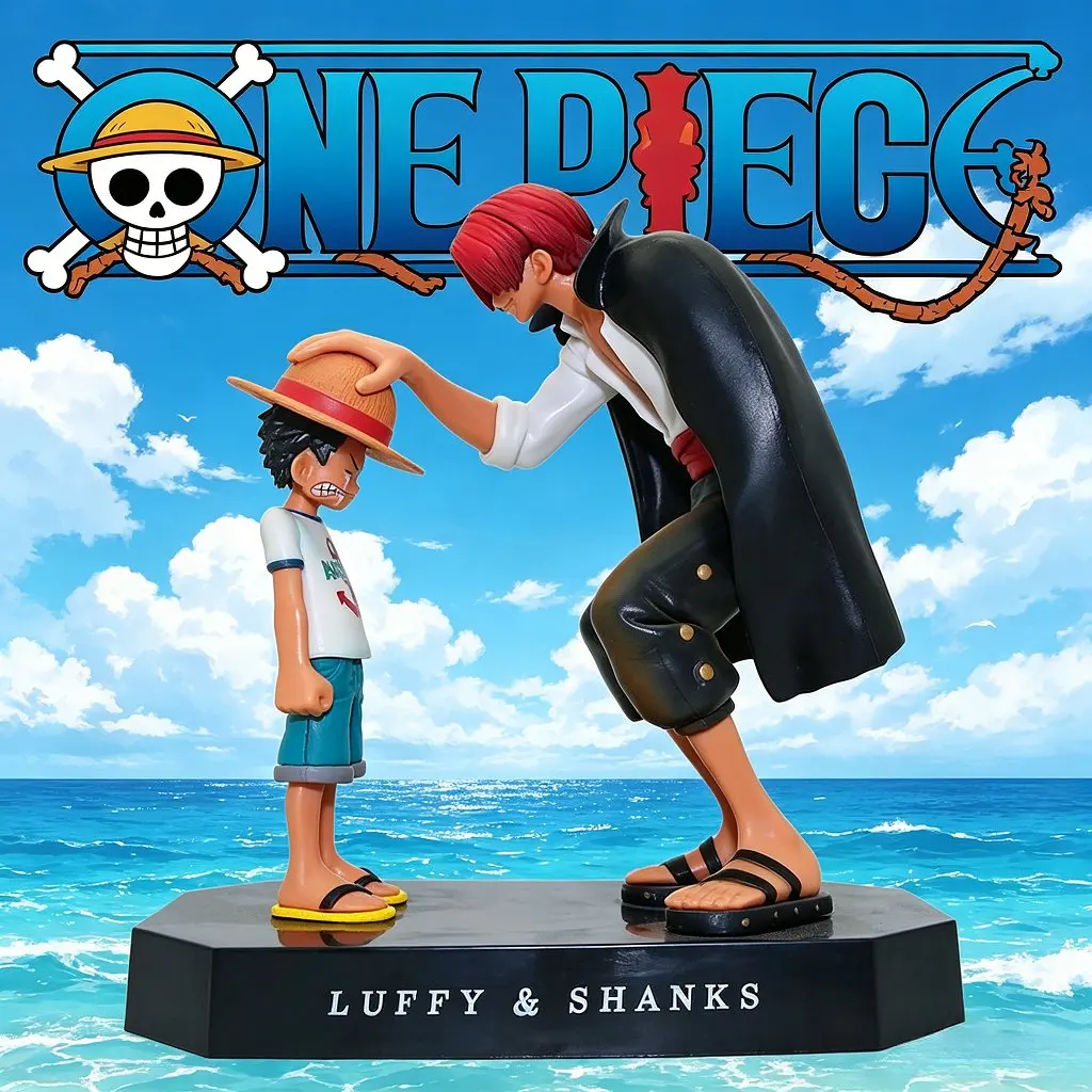 18cm Anime-Figur Vier Kaiser Shanks Strohhut-Luffy Actionfigur Sabo Ace Sanji Roronoa Zoro Figurine