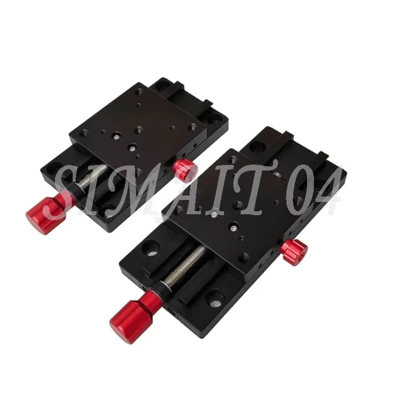 PT65-50 Fase di traduzione lineare manuale Guida a coda di rondine da viaggio da 50 mm Tavolo scorrevole con regolazione fine di precisione