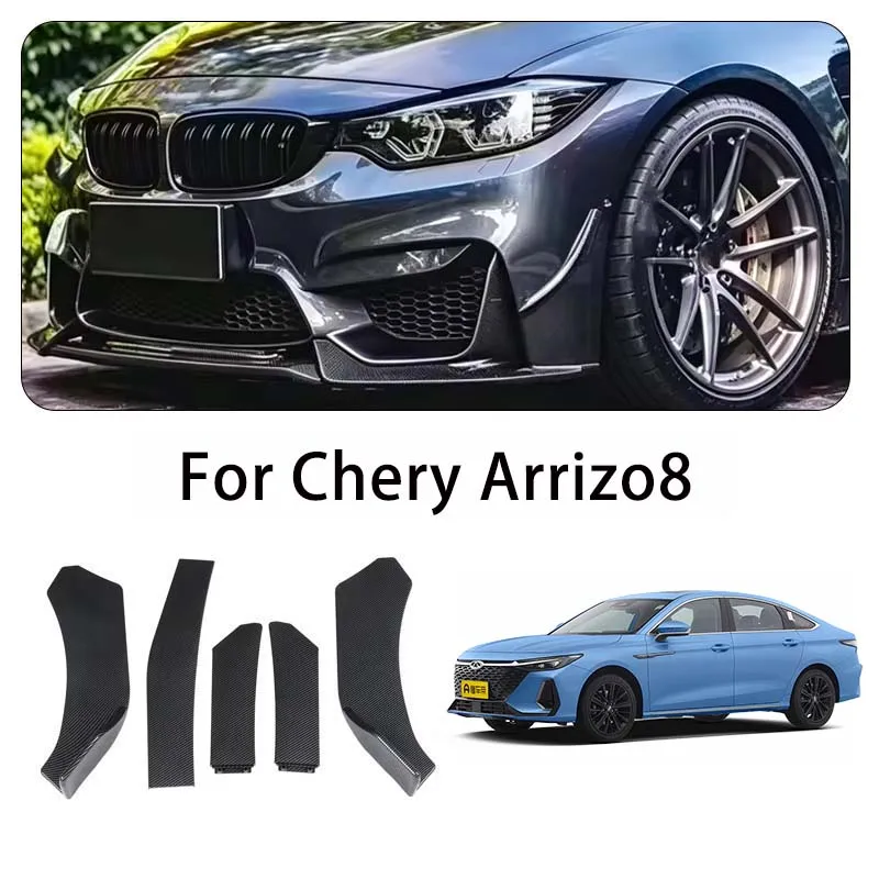 For Chery Arrizo8 body kits 5-Segment Adjustable Front Bumper Lip Splitter Body Kit