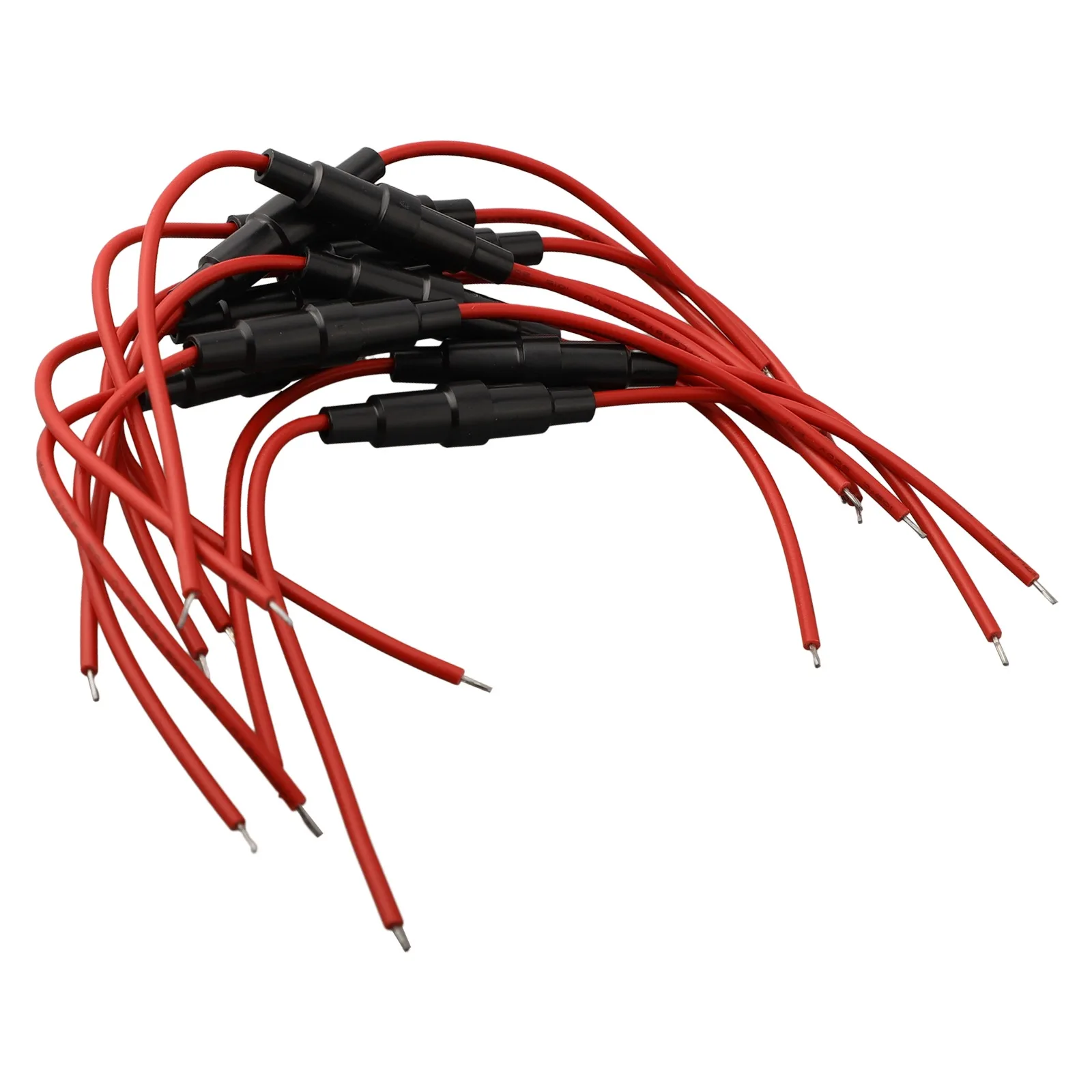 10 peças porta-fusíveis em linha com fio 22awg para fusíveis 5x20mm tipo parafuso de sopro rápido snap apertado para aplicações à prova d'água