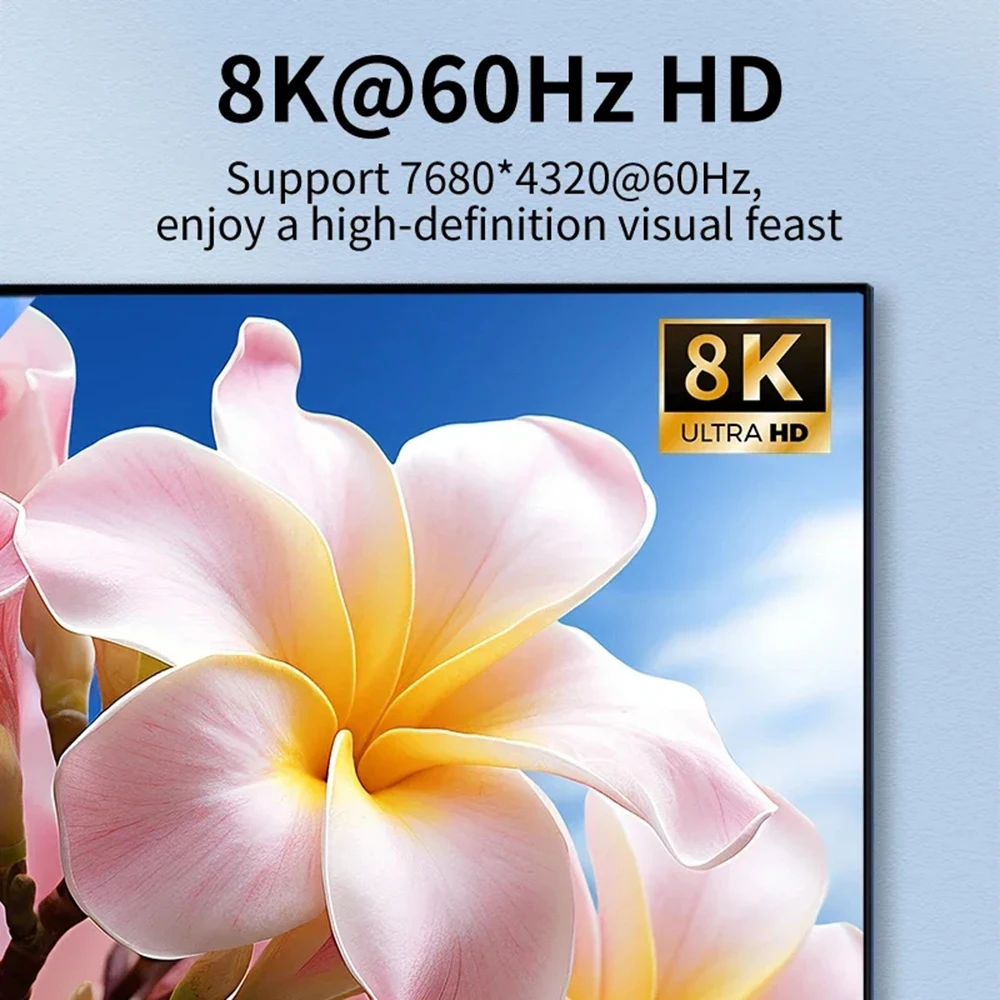 8K 60Hz HDMI-compatible Splitter 1 In 2 Out 4K 120Hz HDMI-compatible 2.1 Dolby Atmos ALLM HDR VRR EDID for PS5 XBOX PC Monitor