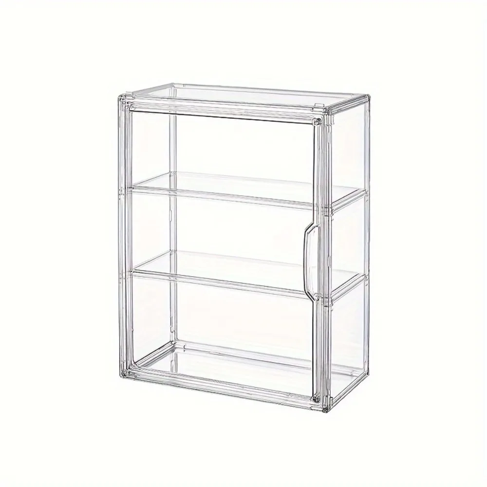 

Clear Acrylic Showcase Box – Magnetic Closure, Large Storage for Dolls, Makeup & Display Collections