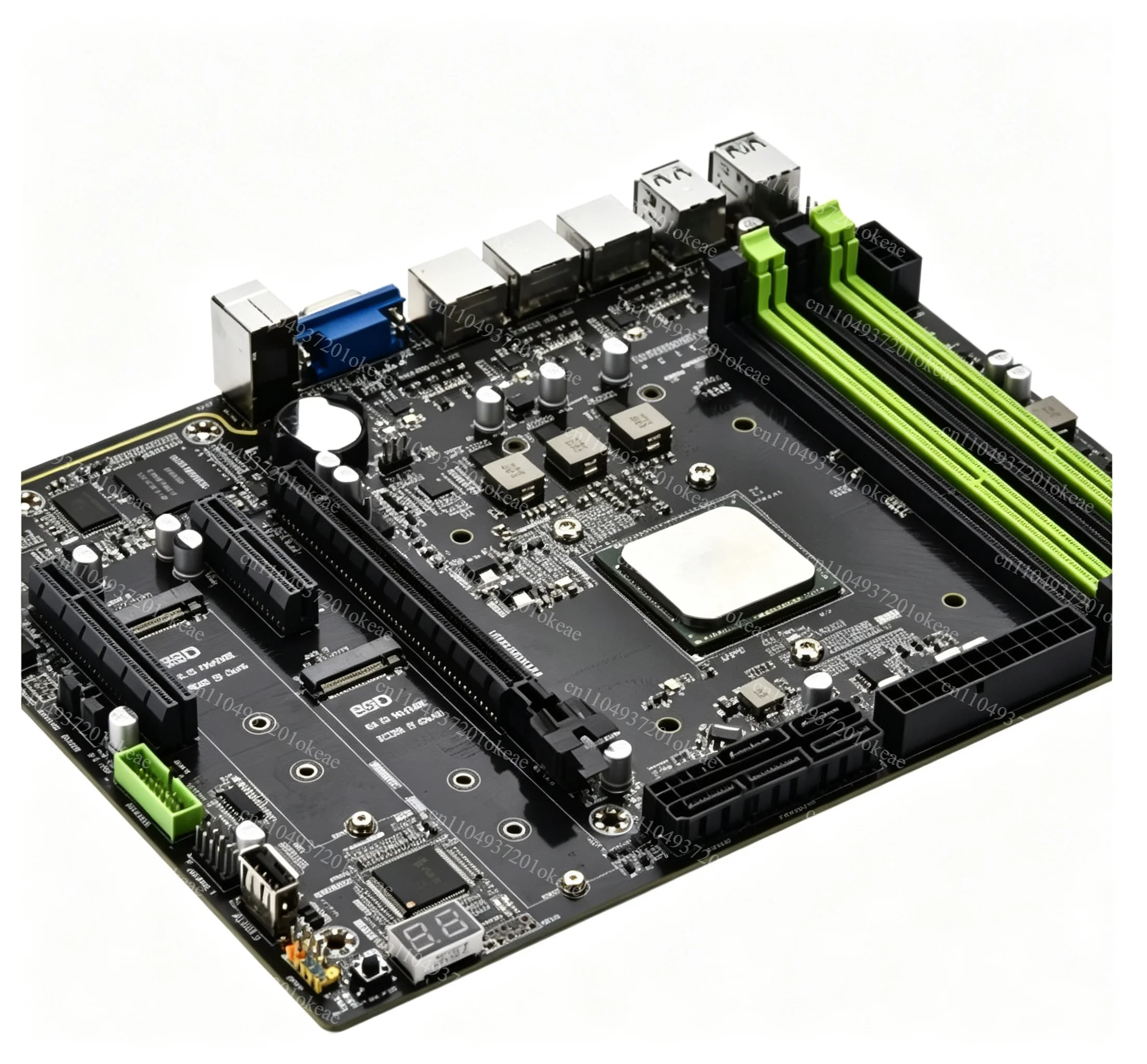 New Upgraded Integrated Motherboard with Onboard CPU D1581-Q3A, Triple LAN Ports, Support DDR3L RAM & M.2