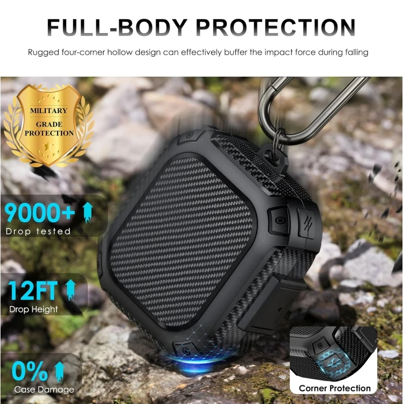 Suitable for Beats Powerbeats Pro 2 protective case,Shockproof Switch Lock,Bluetooth earphone protective case