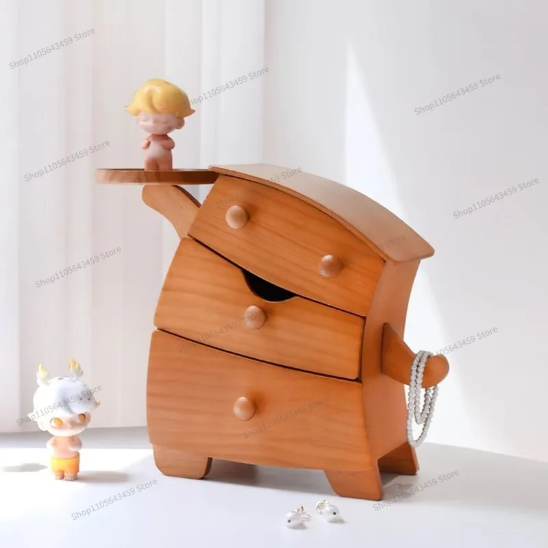 For Fat Dun Dun Jewelry Box Wooden Hand Jewelry Box Creative Cute Storage Box