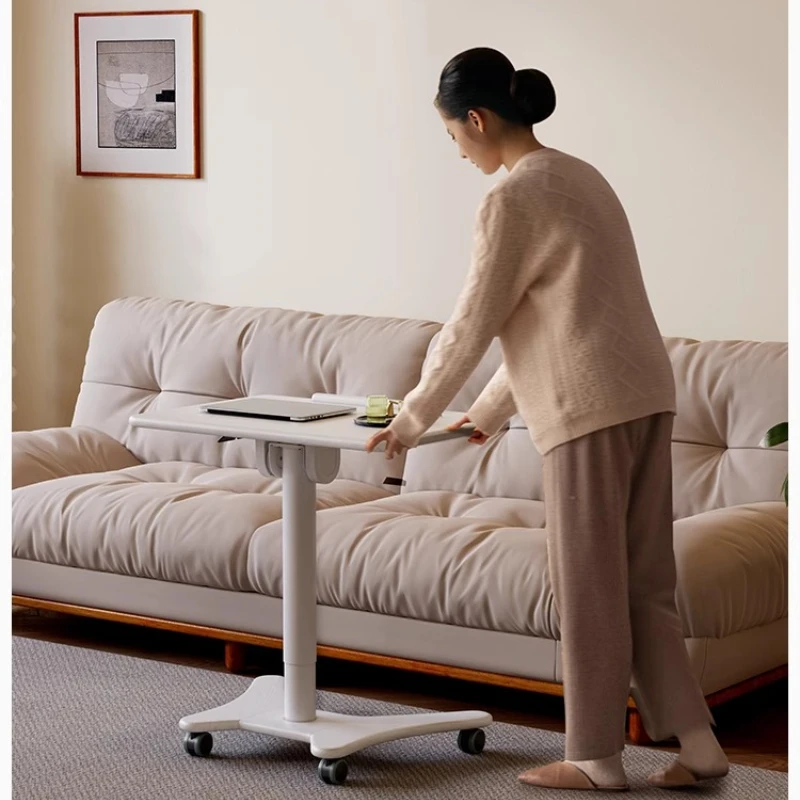 

Solid wood lifting desk removable computer desk home learning small apartment bedside table foldable