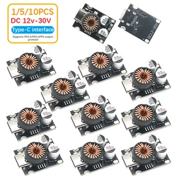 DC-DC Power Buck Module 12-30V to PD2.0/PD3.1 QC3.0 Fast Charging Single USB Charging Converter Board