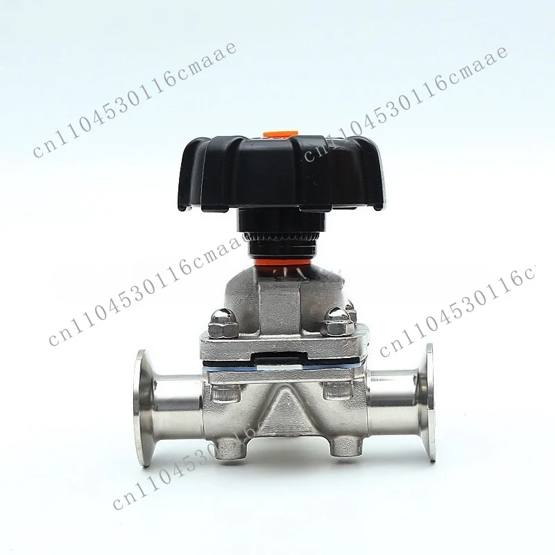 Manual Quick Load Sanitary Diaphragm Valve 304 Stainless Steel Flange Pharmaceutical Grade 316L Pneumatic Sterile