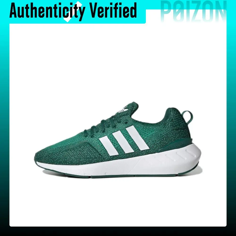 Adidas Originals Swift Run 22 Running Shoes Unisex Low Top Green/White GZ3501