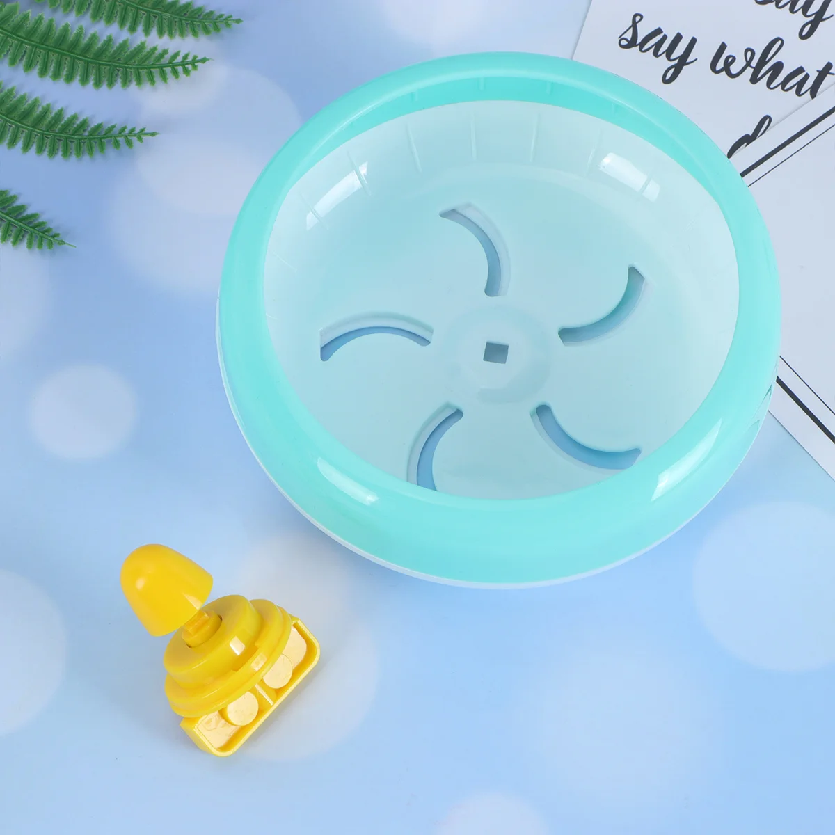 

1Pcs Hamster Exercise Wheel 14Cm Quiet Safe Non-Slip Run Disc for Small Animal Cage Gerbil Rat Pet Fitness Pet Exercise Wheel