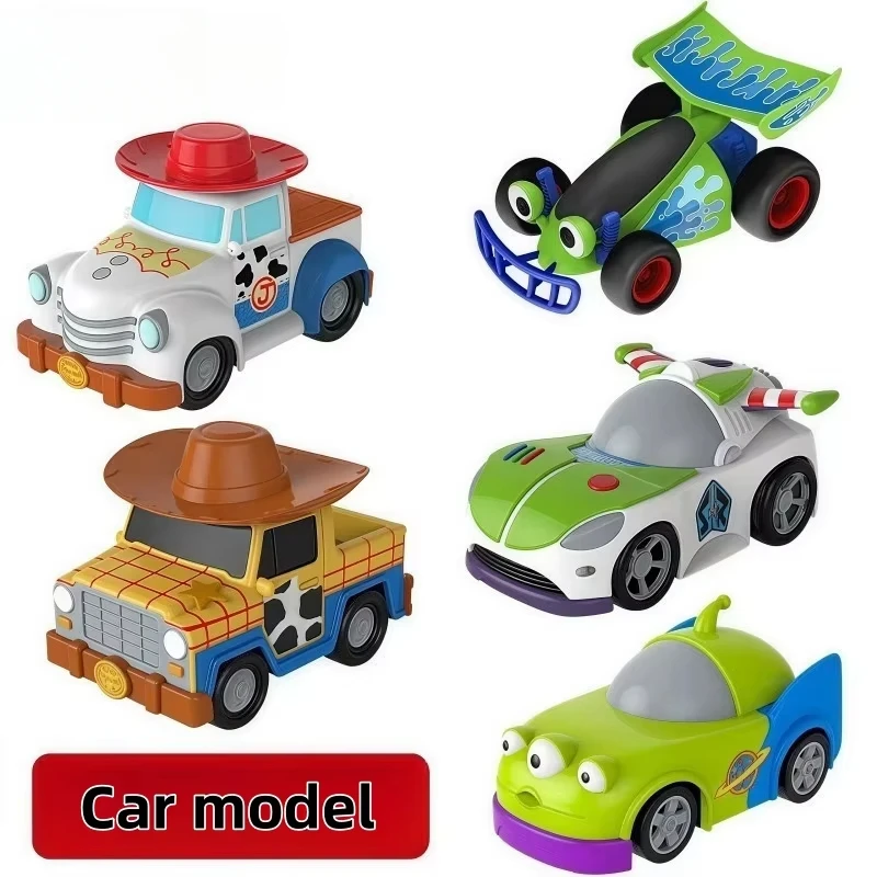 

13CM Toy Story Peripheral Sliding Car Model Children's Toys Gift Super Cute Boutique Boxed Table Ornaments Collection Decoration
