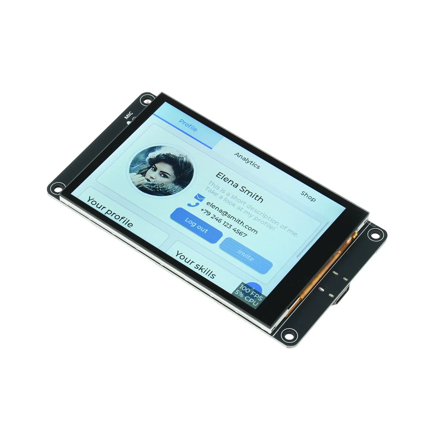 ESP32-S3 4.0-inch WiFi Bluetooth Development Board Smart Display with Xiaozhi AI, 320x480 Resolution