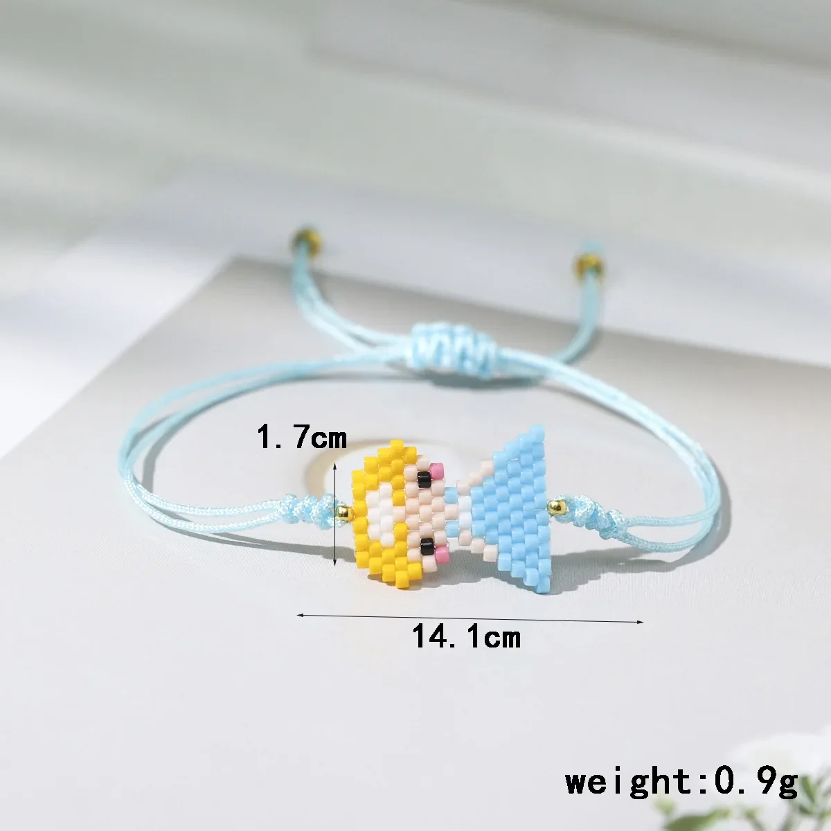 Rice bead bracelet Cute cartoon Originality Design Geometry Hand knitting Bohemia Adjustable Fashion Simple Beaded bracelet image 2