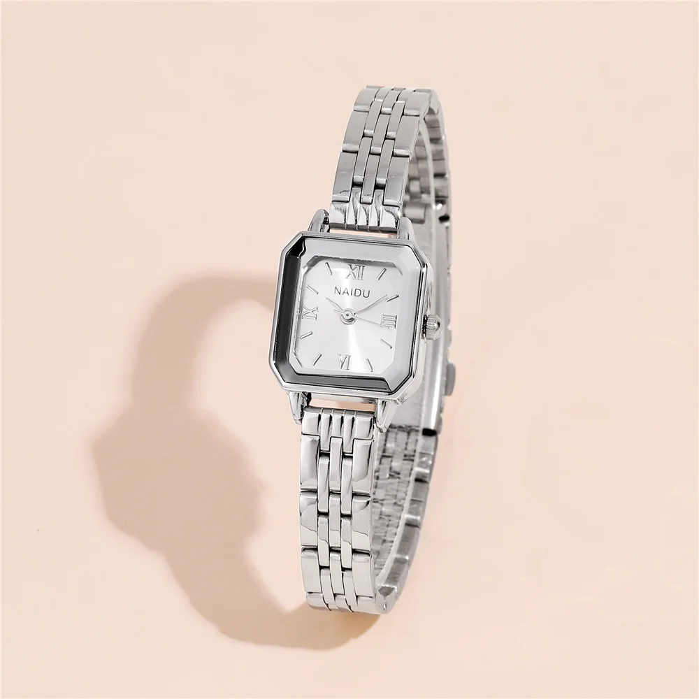 trendy women small dial quartz steel watch dress watch