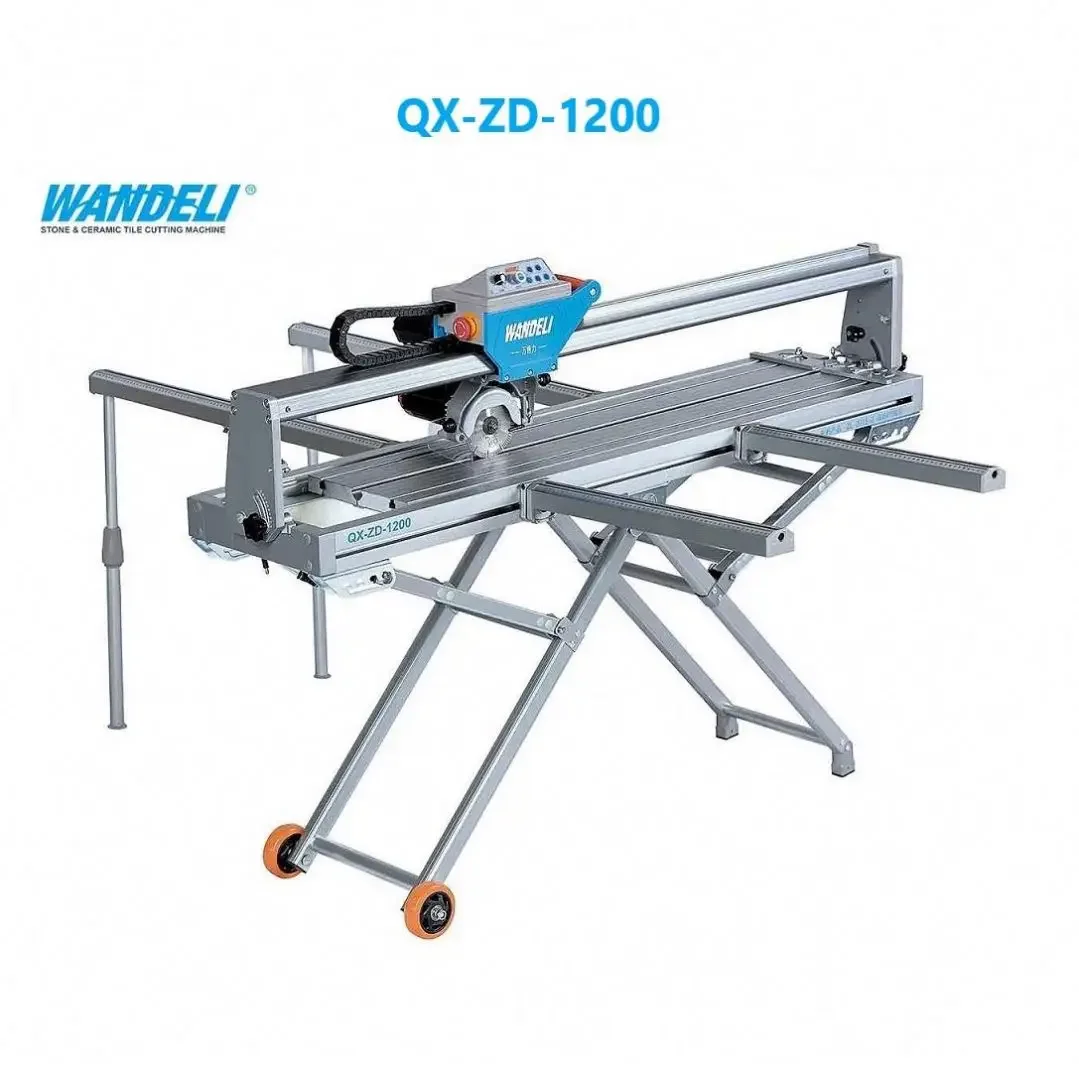 Wandeli QX-ZD-1200 Portable Table Saw Cutting Machine Automatic Stone and Marble Tile Cutter Max Cutting Thickness 30mm