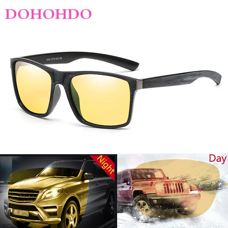 

2026 Brand Designer Anti-glare Glasses Polarized Sunglasses Driver Goggles Night Vision Driving Goggles UV400 Óculos Masculinos