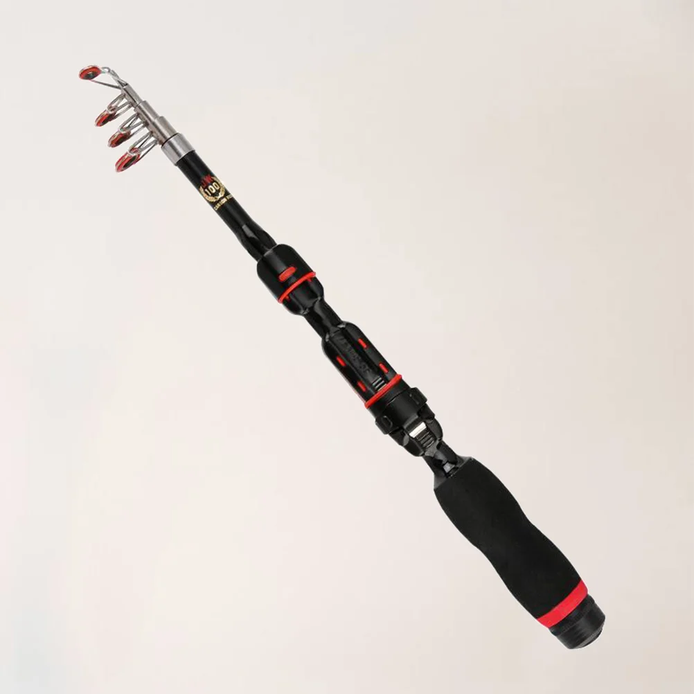 Firm Grip Fishing Rod Folding Pole Bass Simple Design Suplies Portable Accessory for Lover Convenient to Carry