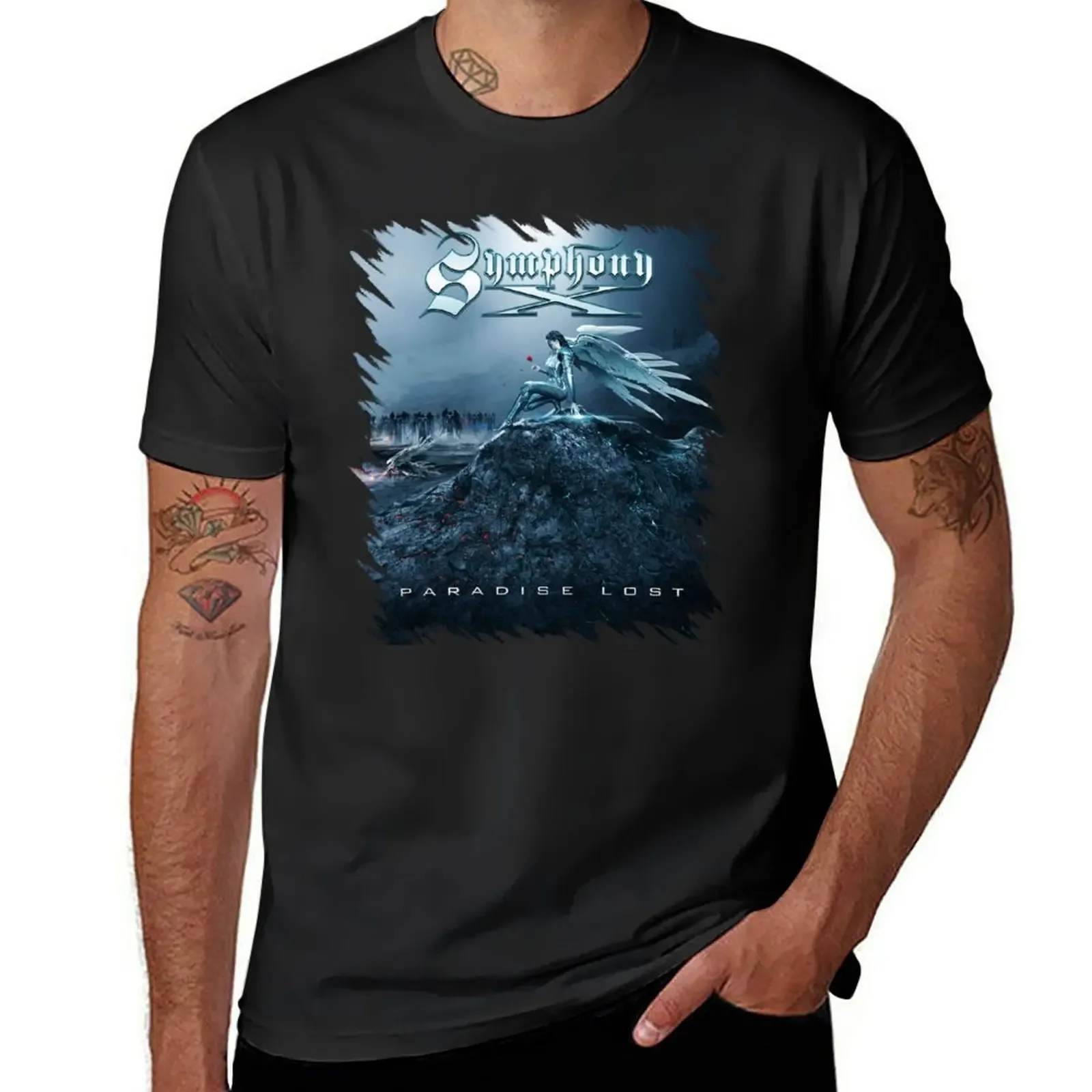 Symphony X, Paradise Lost. T-Shirt sweat Short sleeve tee anime tshirt vintage t shirt men