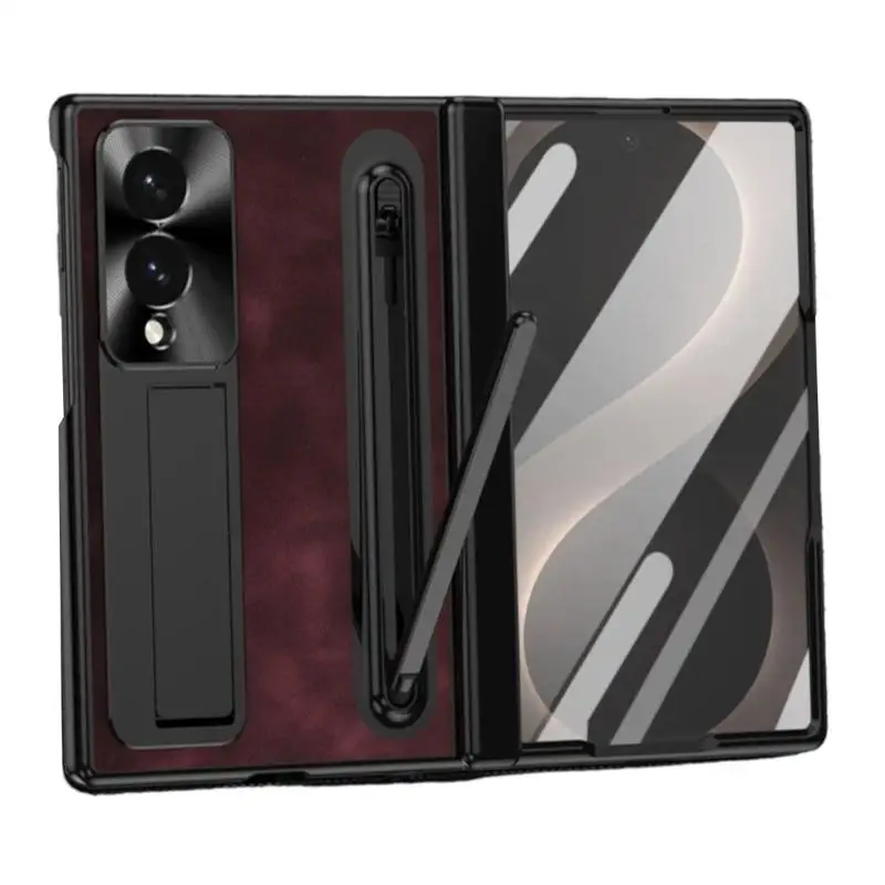 31BA Pen Holder Case with Fold-Out Stand for Screen Viewing and Fold-Area Cover