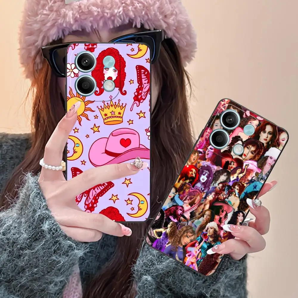 

Чехол для мобильного телефона Chappell Roan для POCO F6 F5 F4 F3 F2 Pro GT C40, защитный чехол с цветной печатью, роскошный чехол для смартфона