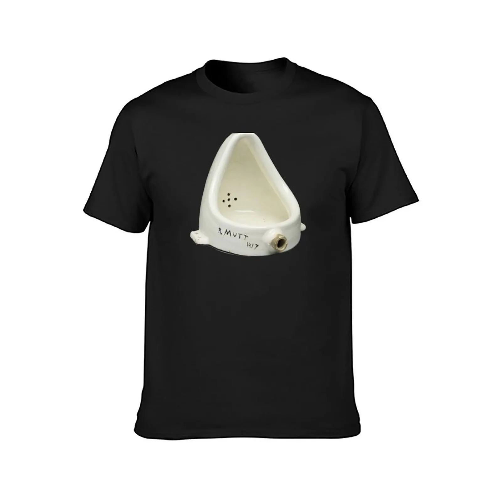 r. mutt 1417 marcel duchamp fountain found object art T-Shirt oversized customizeds graphics tees plain t shirts men