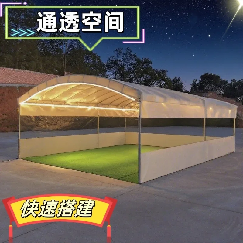 5. Newly thickened oilcloth banquet tent rural mobile red event happy event canopy outdoor