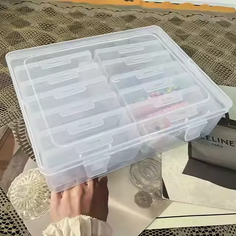 1 Set of 12 Pieces Rectangular Storage Boxes ,Storage Gift Diamond Painting Stone Beads, Suitable for Diamond Embroidery Box DIY