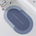 Tapis de bain absorbant antidérapant en diatomite pour salle de bain, tapis de douche, paillasson d'
