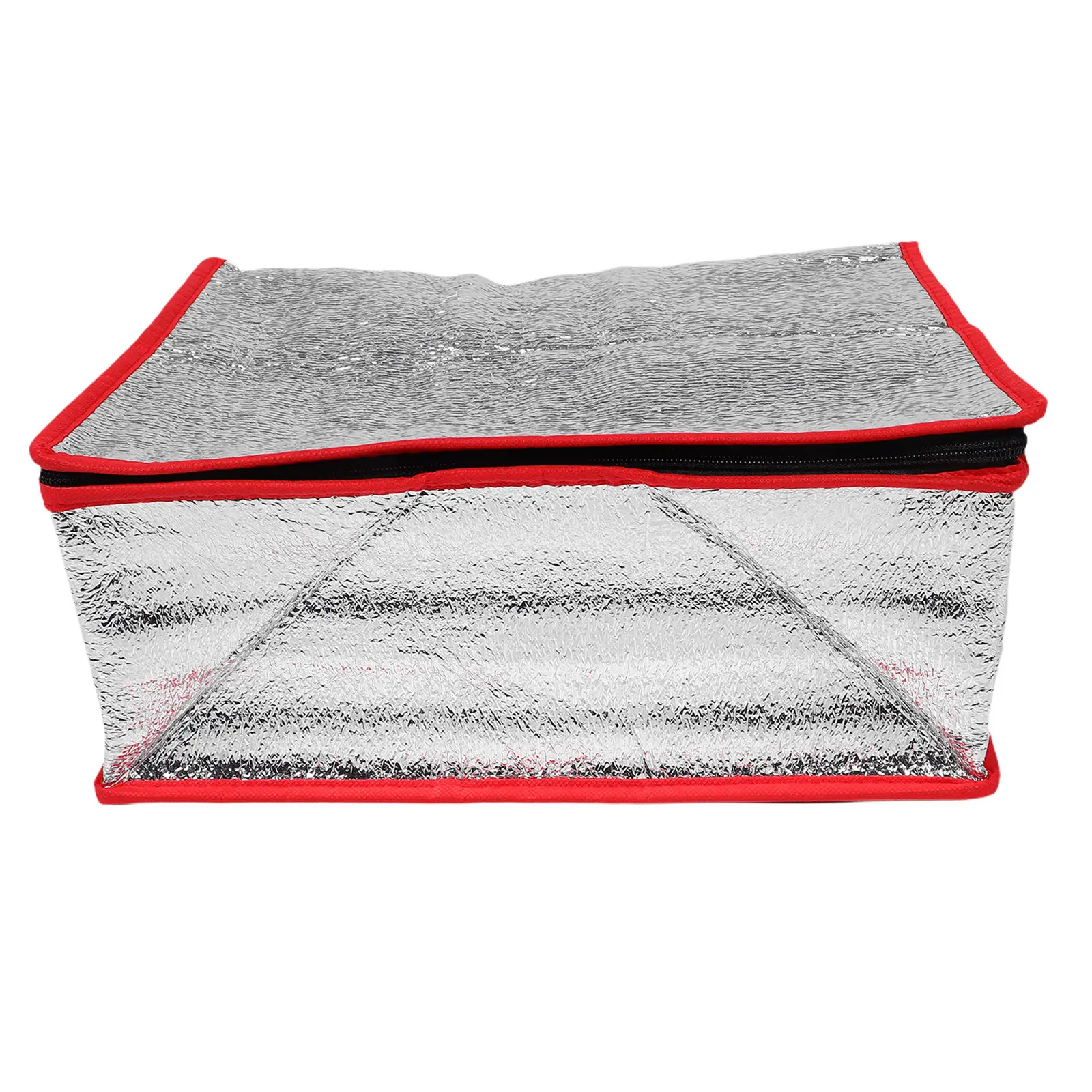 Insulated Aluminum Foil Food Bag 36x26x15cm Flat Bottom Foldable Portable Reusable Thermal Box Liner Cold Retaining for Seafood