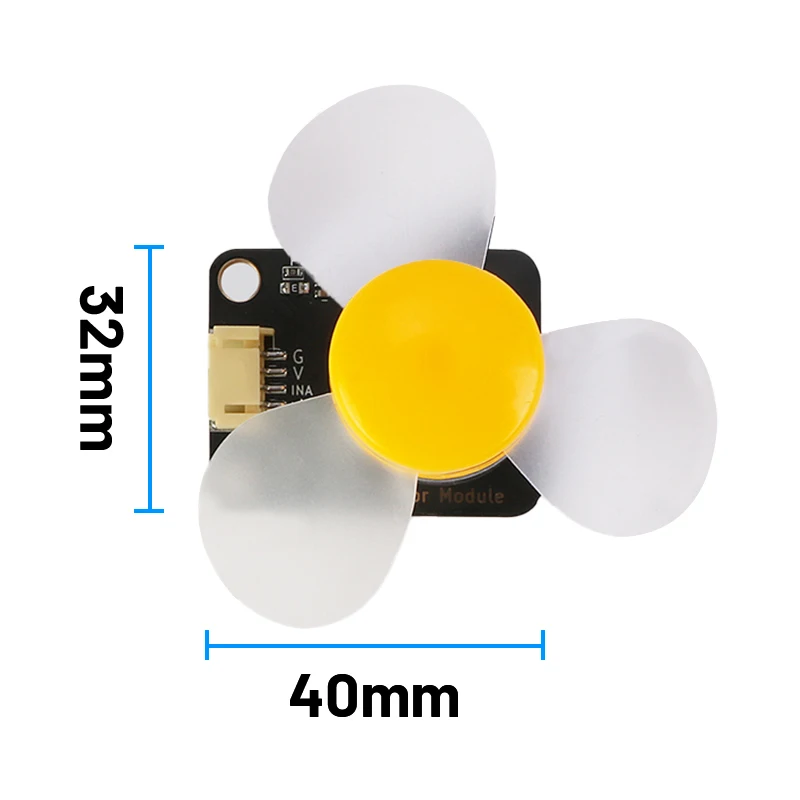 DC motor with fan blade motor forward and reverse motor switch PWM speed regulation 5V compatible with LEGO building block image 5