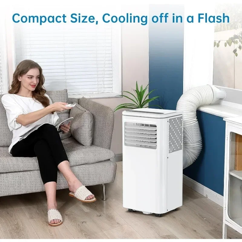 Portable Air Conditioner,8000Btus 3-IN-1 Quiet AC Unit with Remote Control,Portable Air Conditioner Built-in Dehumidifier