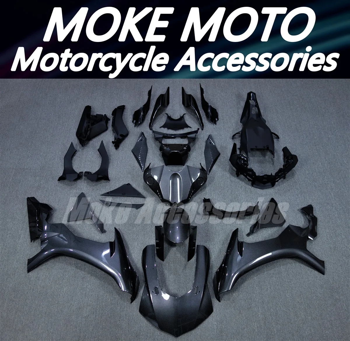 Motorcycle Fairings Kit Fit For Yzf R1M R1 2015 2016 2017 2018 2019 Bodywork Set High Quality Abs Injection Carbon fiber pattern