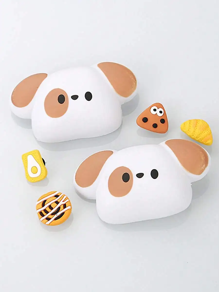 Cute Dog And Food Shape Shoe Decorative Buckles For Adults