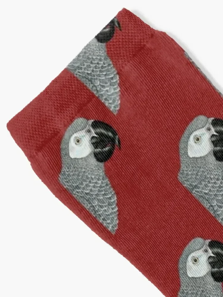 African Grey Parrot Socks Climbing Christmas Stockings Hiking boots Men Socks Women's