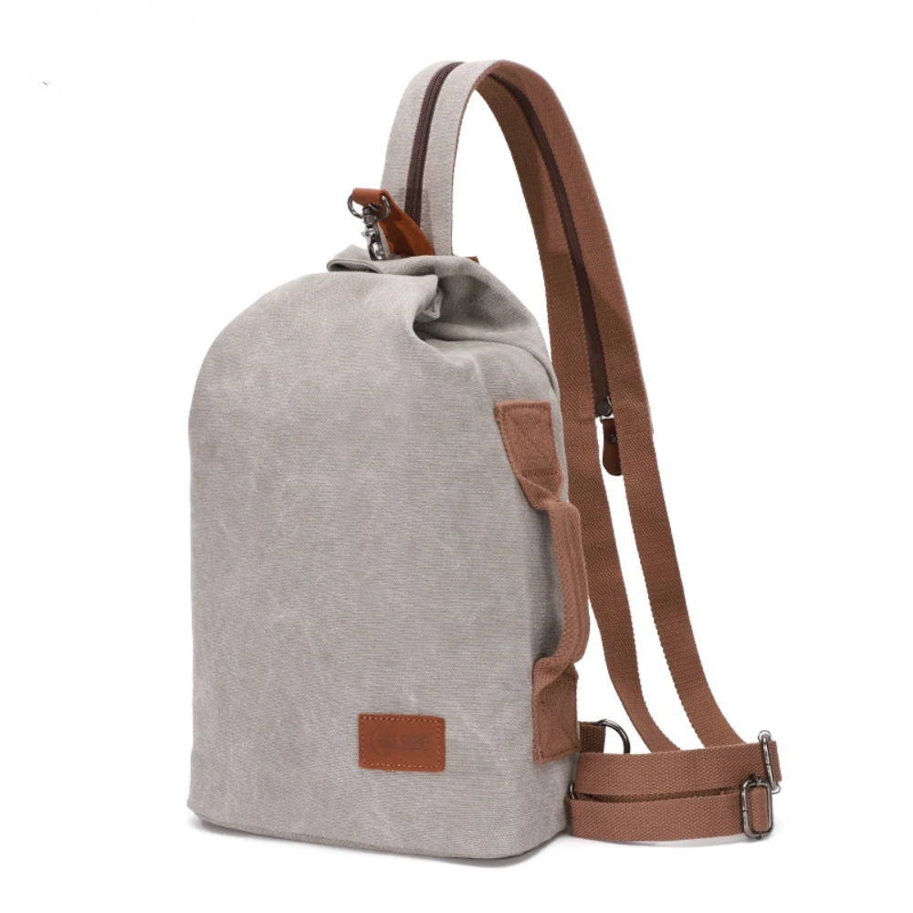 

Men's Bag, Casual Sports Bag, Diagonal Water Bucket Chest Bag, Large Capacity Canvas Bag, Multifunctional Travel Shoulder Bag