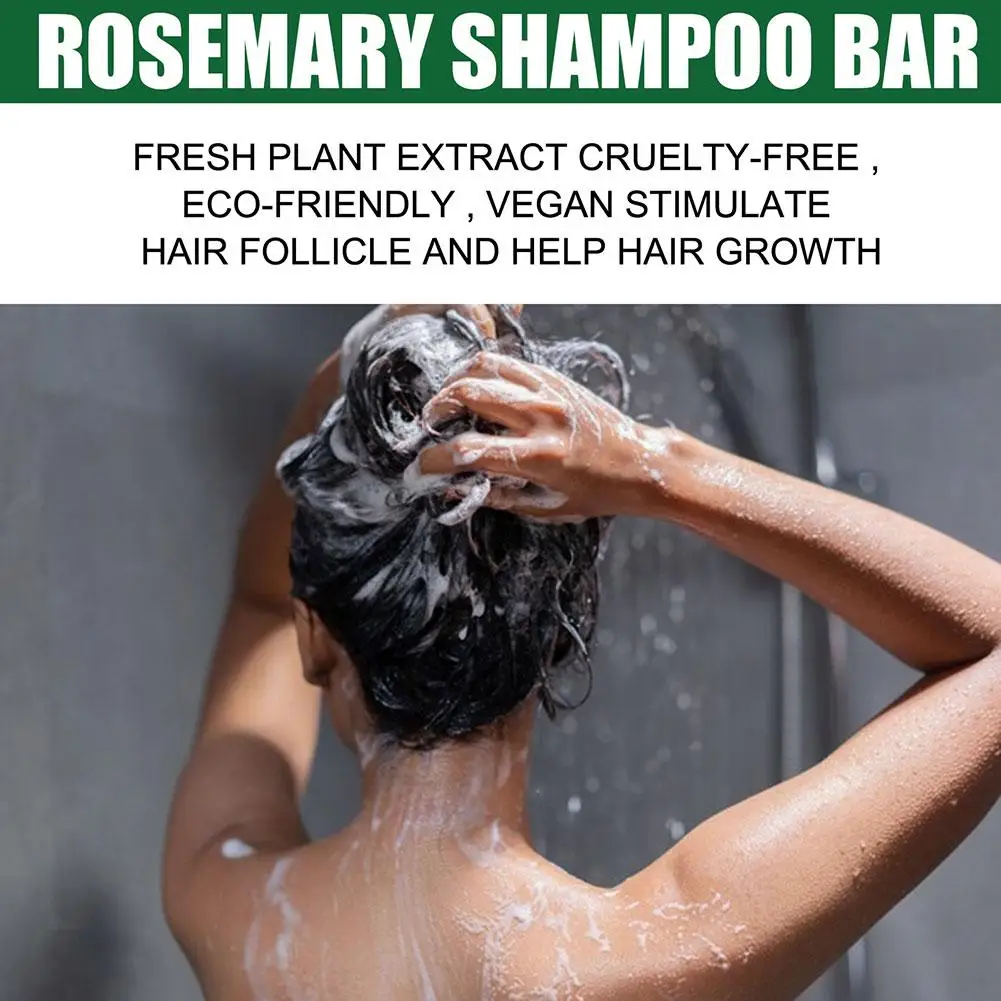 Rosemary Hair Regrowth แชมพูบาร์ทําความสะอาดลึกผมซ่อมแซมผมเสียความงามดูแลเส้นผมสําหรับรักษาผมแห้งเสีย Y6f6