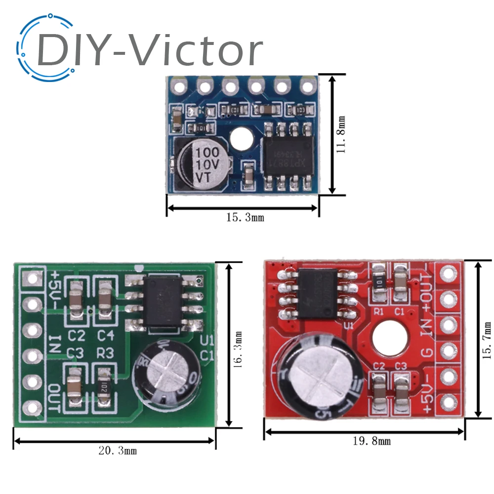 1PCS 5W MINI Audio Power Amplifier Board 3-5V XH-M125 XPT8871 Mono Amplifier Module Audio DIY Amplifiers Kit