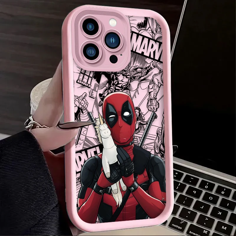 Marvel Deadpool Printing Case for Xiaomi 14T 13T 12T 11T 13 12 11 Lite 5G NE POCO X6 X5 F6 F5 F3 X4 GT X3 NFC M5S C65 M6 Pro 4G