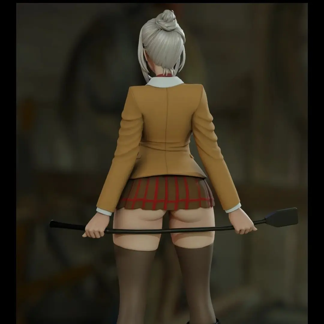 Kit de modelo de figura de resina, escala 1/24, 80mm, gordo, sexy, dentes brancos, roupas nsfw, duas versões, desmontado, sem pintura, brinquedo de impressão 3d