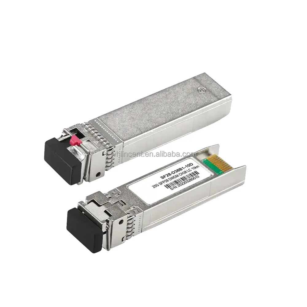 جهاز الإرسال والاستقبال البصري sf28 DWDM LR إيثرنت ، الألياف أحادية الوضع 10 ، SMF ، المستخدمة في معدات شبكة FTTH مع مفتاح QSFP28 ، 25G