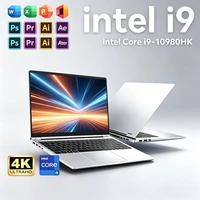 PC Notebook 15.6' Laptop Intel Core I9 10980HK 32GB RAM 2TB SSD Office Gamer Laptops Fingerprint Unlock Windows 11 Pro