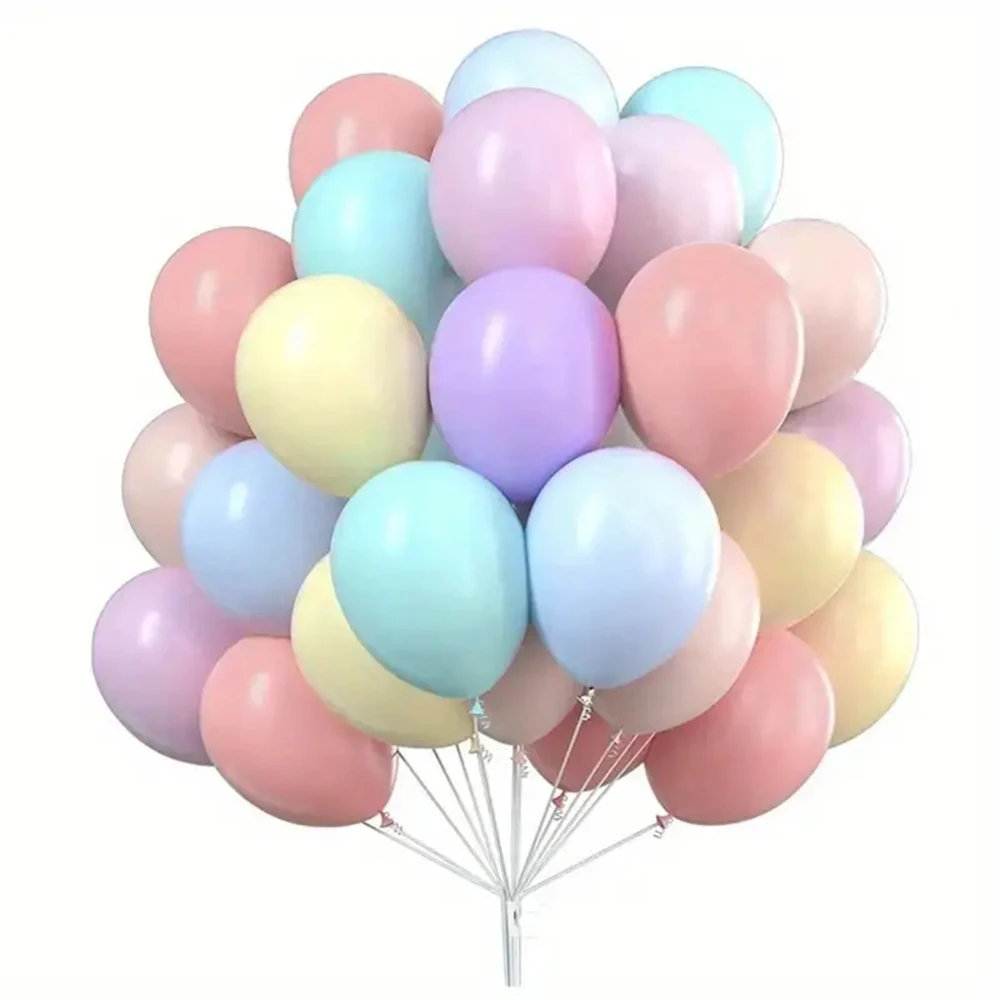 Palloncini opachi da 50 pezzi da 5 pollici con 2 rotoli di nastro perfetti per feste di compleanno, matrimoni ed eventi, colori vivaci e facili