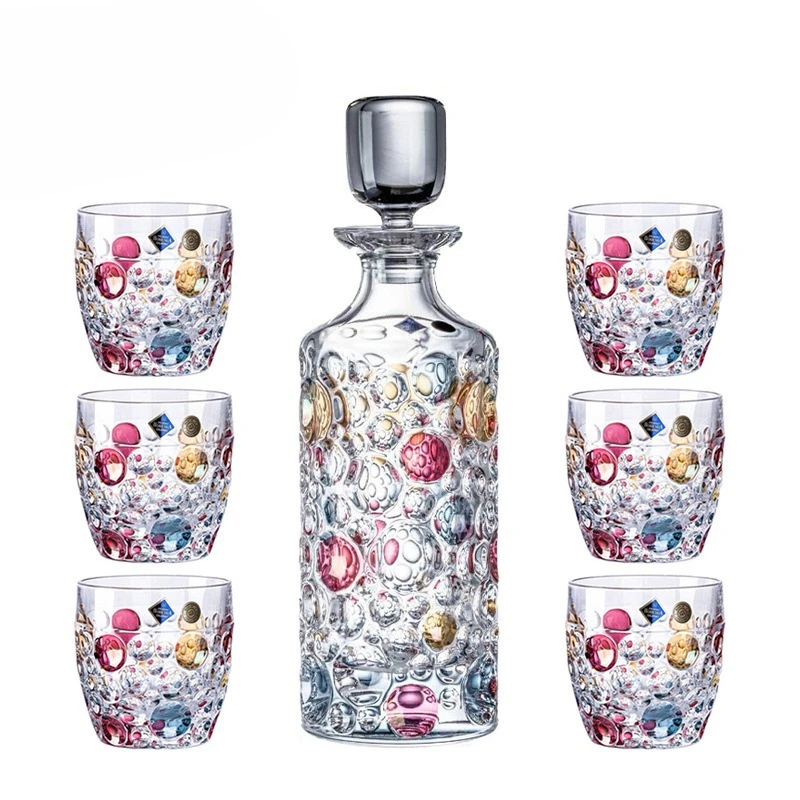 Crystal glass, whiskey cup, foreign wine cup