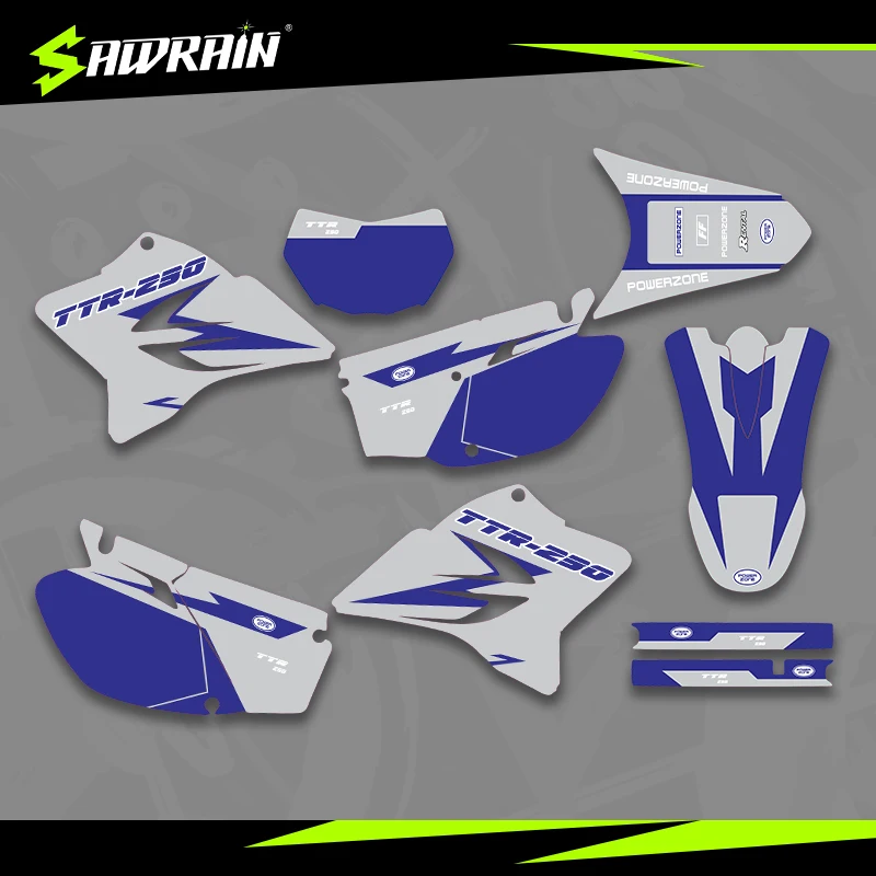 

Sawrain Motorcycle Graphics Backgrounds Decal Stickers Kits for YAMAHA 05-18TTR230 02
