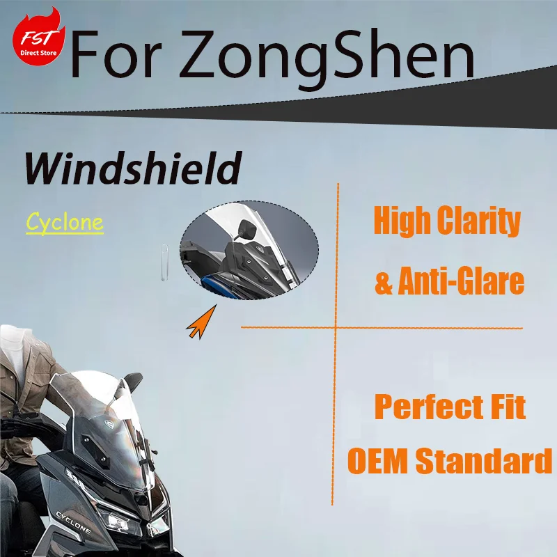 

Ветровое стекло с защитой для груди для Zongshen Cyclone RT1 RT150