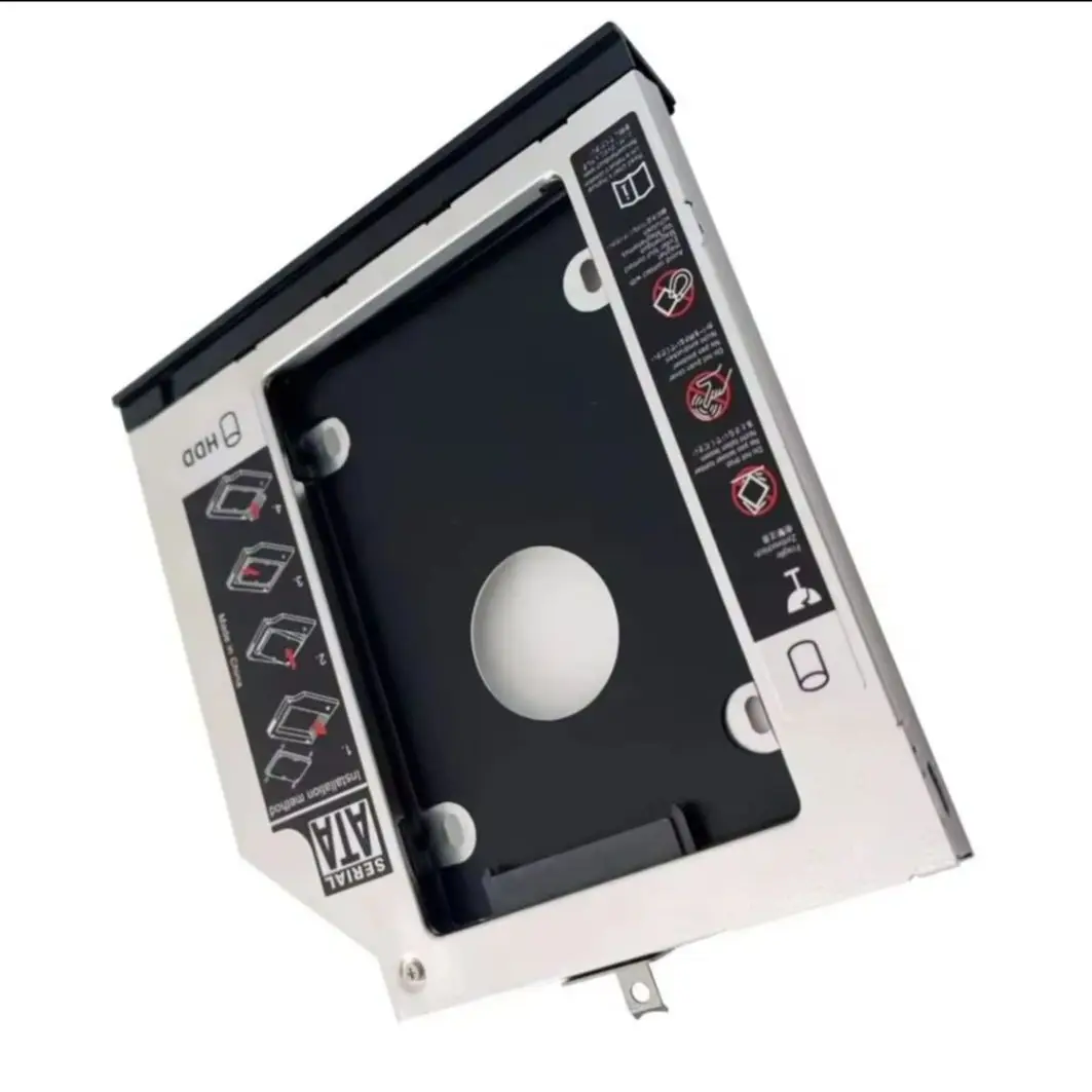 with Bezel Panel Hook 2nd Secondary 2.5 SATA SSD HDD Hard Drive Optical Bay Caddy Frame Adapter for Lenovo Thinkpad P70 P71