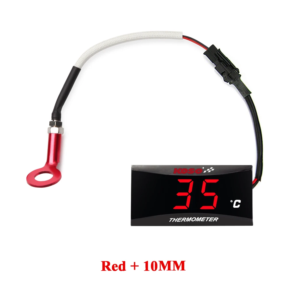 KOSO cilinderkop temperatuurmeter Motorfiets LCD Digitale Scherm Sensor SAMCI Universele cilinder Temp Meters ﻿