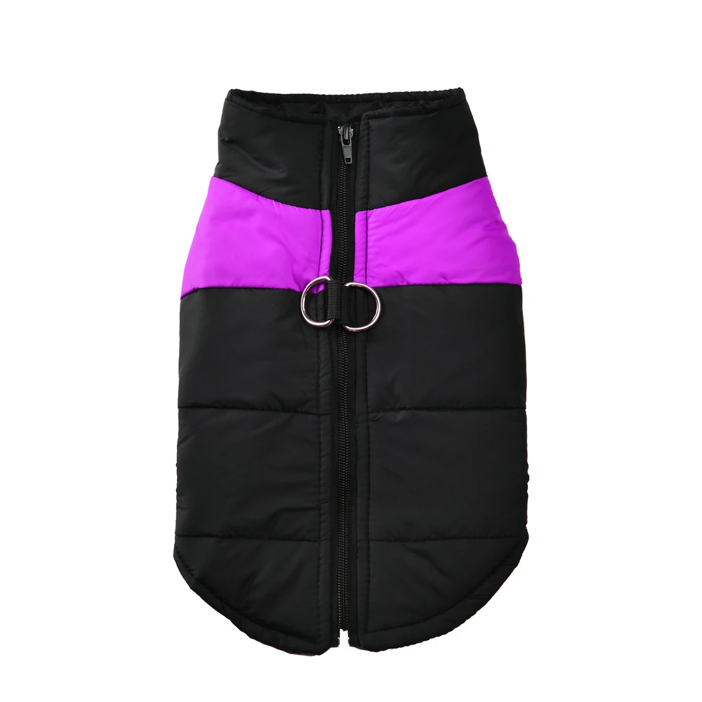 Herbst Winter Hundejacke mit D-Ring für kleine große Hunde Katze warme wasserdichte Welpen Reißverschluss Kleidung Labrador Yorkies Haustierkostüme – Detail 10