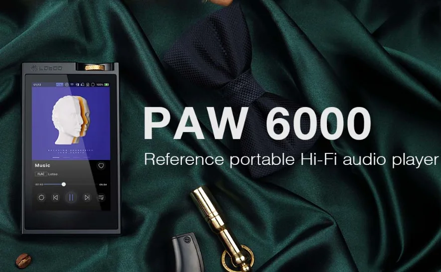 Lotoo PAW 6000 Little Ink Chrysanthemum Bluetooth HiFi Android Music Player Decoding Earrings Sound Card MP3